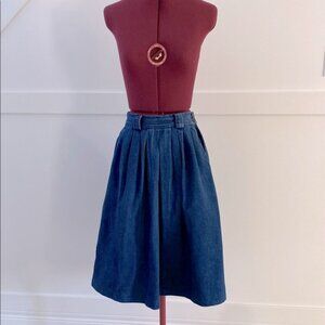 Vintage Denim Jean Skirt Size 10 Small